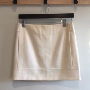 J Crew winter white mini skirt